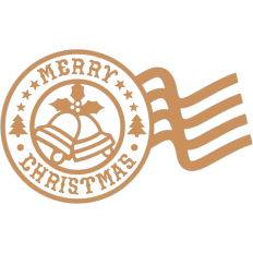 merry christmas bells postmark