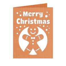 merry christmas gingerbread card