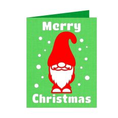 merry christmas gnome card