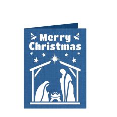 merry christmas nativity card