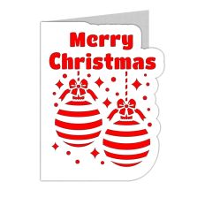 merry christmas ornaments card