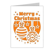 merry christmas ornaments card