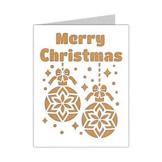 merry christmas ornaments card
