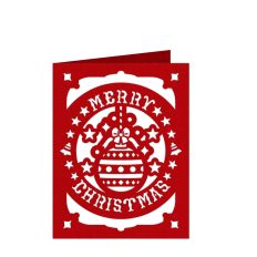 merry christmas ornaments card