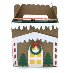 merry christmas santa house gable box