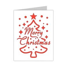 merry christmas tree card