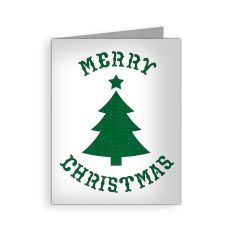 merry christmas tree card