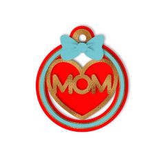 mom circle ornament tag