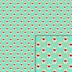mom daisy hearts pattern