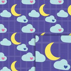 moon clouds pattern