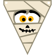 mummy halloween banner