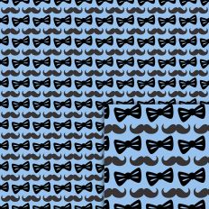 mustache bow pattern
