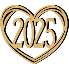 new year 2025 heart