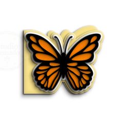orange butterfly card