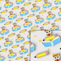 owl stars pattern