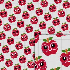 paper apple pattern