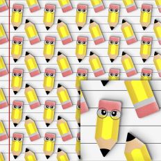 paper pencil stripes pattern