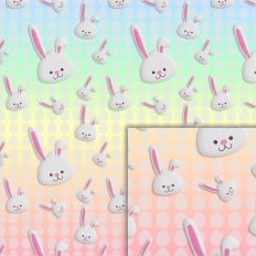 pastel bunnies eggs pattern