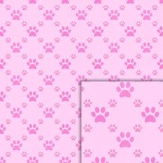 paw pink pattern