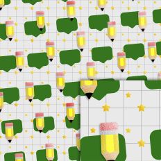 pencil stars pattern