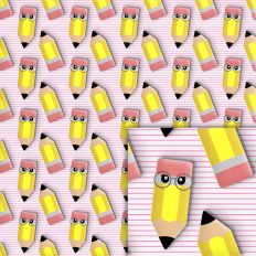 pencil stripes pink pattern