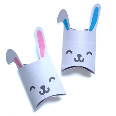 pillow bunnies box - print and cut