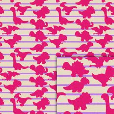 pink dinosaurs pattern