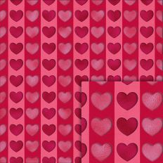 pink hearts foil style pattern