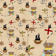 pirate map pattern