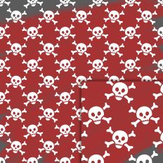 pirate skull pattern