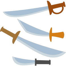 pirate swords