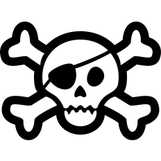 pirate symbol with eye patch