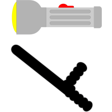 police equipment set
