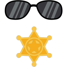 police equipment set