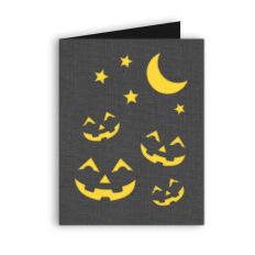 pumpkins at night card