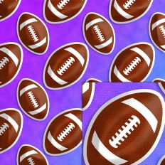 purple football pattern