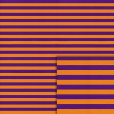 purple stripes orange pattern