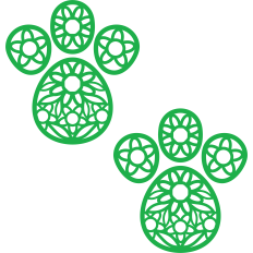 rabbit paw print flowers