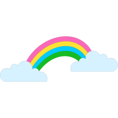rainbow and clouds