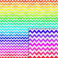 rainbow chevron foil style pattern