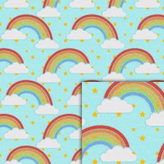 rainbow glitter style pattern