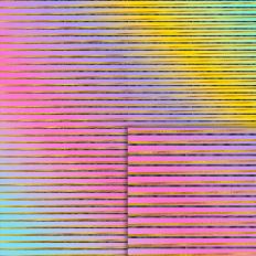 rainbow gold and black stripes pattern
