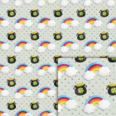 rainbow gold foil style pattern