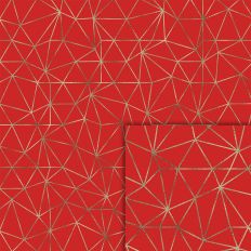 red abstracts foil style pattern