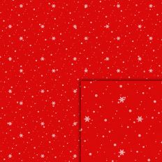 red snowflakes pattern