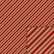 red stripes kraft style pattern