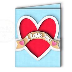 ribbon i love you card
