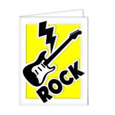 rock guitar card