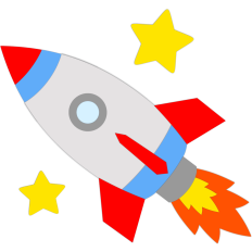 rocket in space