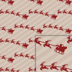 santa and sleigh pattern